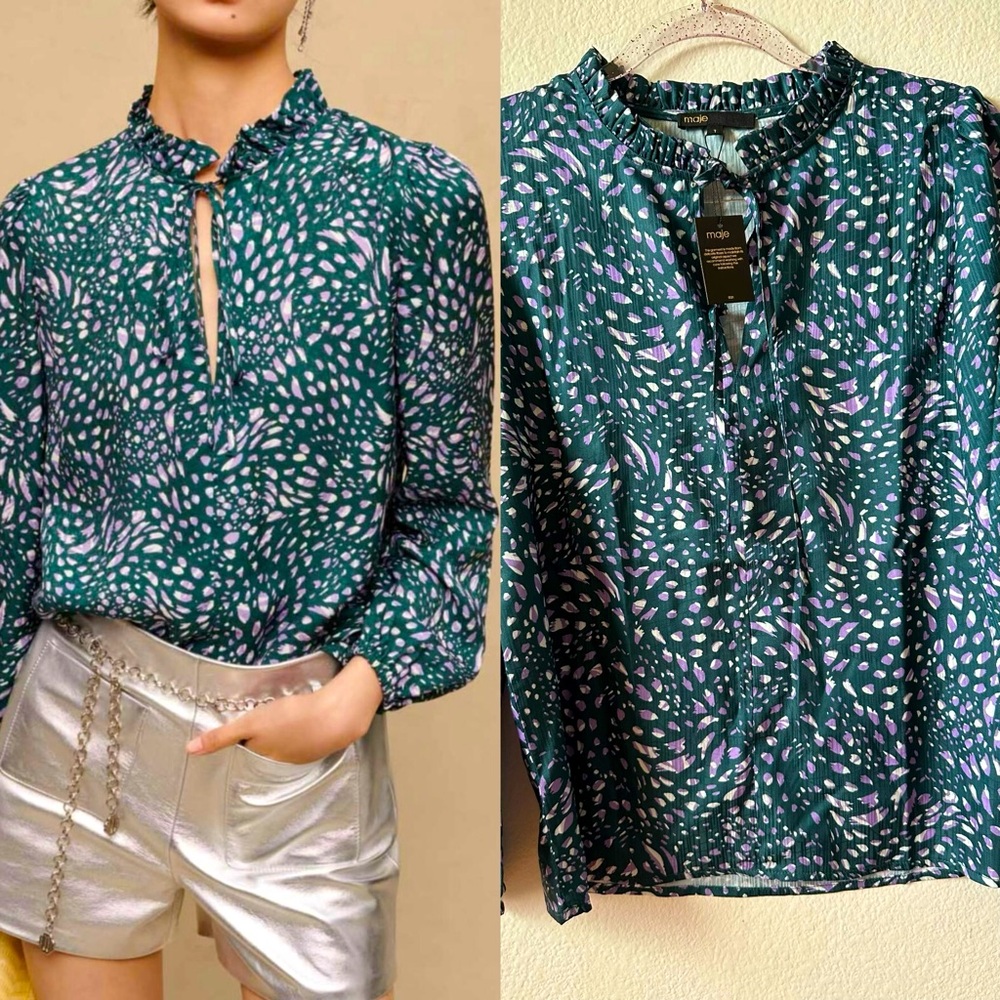 Maje floral blouse (new with tag)